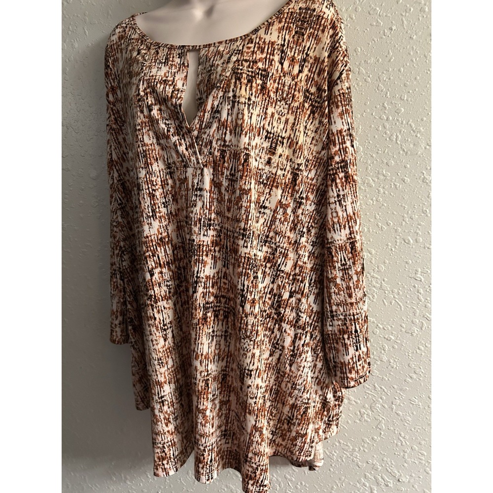 New Size 26/28W Cato Multi Peep Chest Top #74*13 - Picture 4 of 6